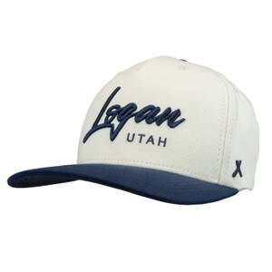 Logan Utah State Flag Patch Cap Tan